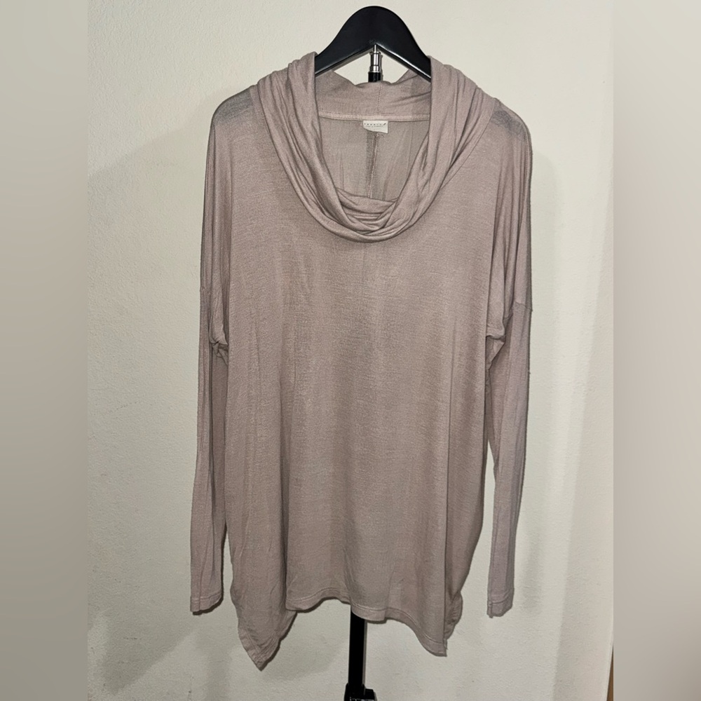 Tresics Light Brown Cowl Neck Sweater